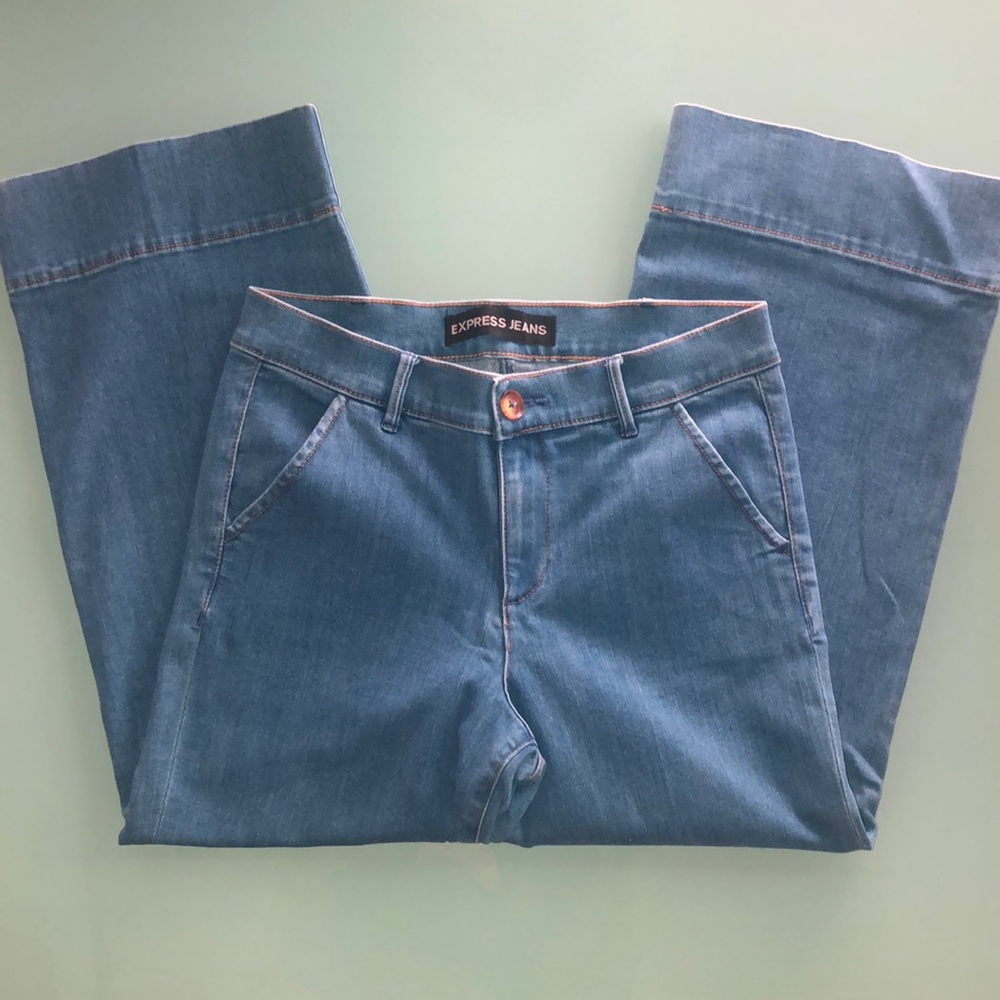 Express wide leg capris